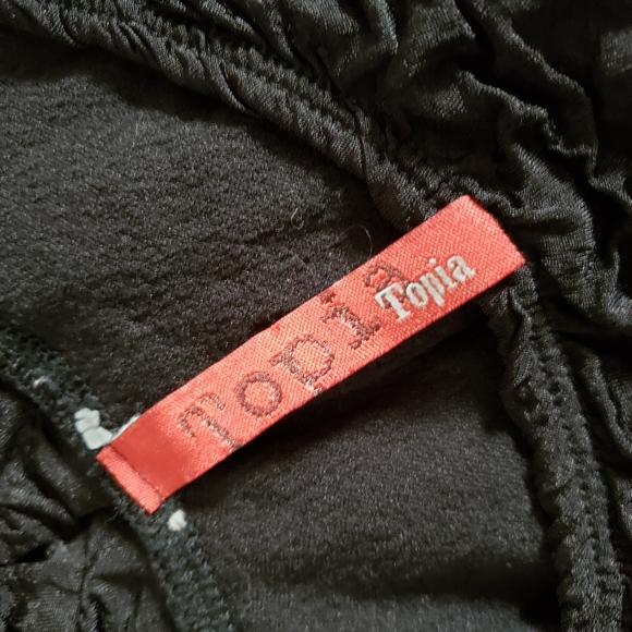 90s Micro Mini Black Rouched Dress Off The Shoulder - Picture 14 of 14